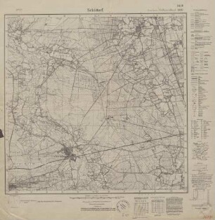 3609 (alte Nr.: 1939) Schüttorf, Meßtischblatt (4cm - Karte)