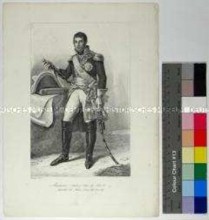 Ganzfiguriges Porträt des Marschalls von Frankreich André Masséna Du de Rivoli