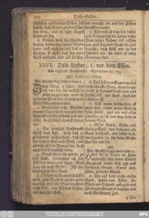 XXVI. Tisch-Lieder