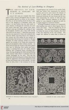 42.1910 = Nr. 165: The revival of lace-making in Hungary