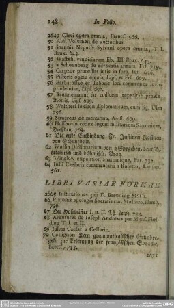 Libri Variae Formae