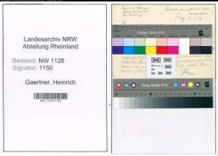 Entnazifizierung Heinrich Gaertner , geb. 28.03.1891 (Polizist)