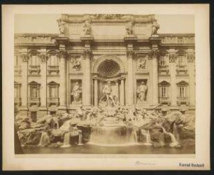 Fontana di Trevi, Rom: Ansicht Trevi-Brunnen vor dem Palazzo Poli