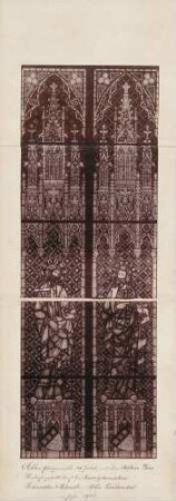 Dom, "Altes Glasgemälde (XIV. Jahrh.) ..."
