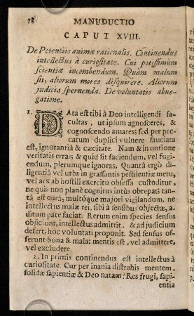 78-87, Caput XVIII - XIX