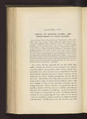 CHAPTER VIII. DELTAS OF TIDELESS RIVERS; AND IMPROVEMENT OF THEIR OUTLETS.