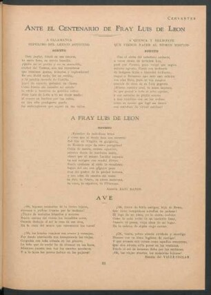 A Fray Luis de León - Soneto