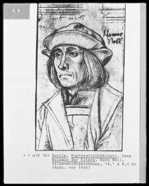 Skizzenbuch — Bildnis des Hans Nell, Folio 170