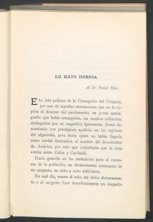 Lo mató Hernia