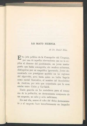 Lo mató Hernia