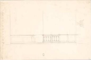 Voit, August von; Weißenhorn; Pfarrkirche - Kommunionbank (Teilansicht); Kapitell (Studie)