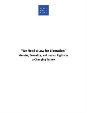 We need a law for liberation : gender, sexuality, and human rights in a changing Turkey
