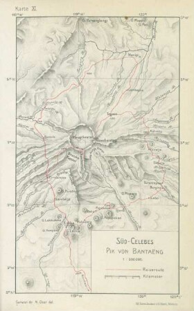 Karte XI. Süd-Celebes. Pik von Bantaeng