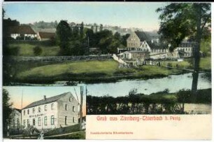 Zinnberg. Blick auf Zinnberg und Thierbach