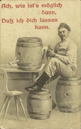 Ach, wie ist's möglich dann, daß ich dich lassen kann.