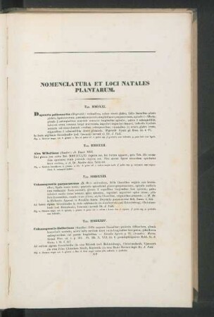Nomenclatura, Fasciculus XLIII