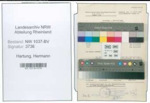 Entnazifizierung Hermann Hartung , geb. 16.03.1909 (Schweisser)