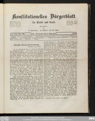 Konstitutionelles Bürgerblatt für Stadt und Land