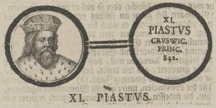 Bildnis von Piastvs, legendärer Herrscher in Polen