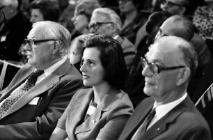 24 Tagung 1974 Chemiker: Werner Forßmann, Gräfin Sonja Bernadotte, Graf Lennart Bernadotte