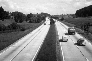 Frasdorf: Autobahn, von der Brücke