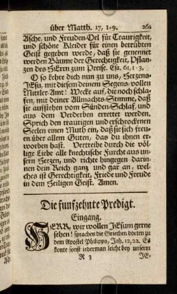 261-279, Die funfzehnte Predigt