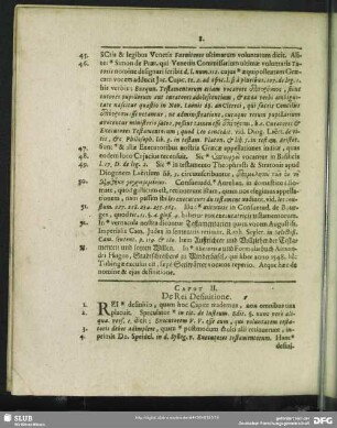 Caput II. De Rei Definitione