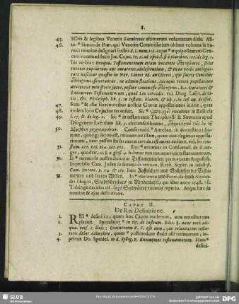 Caput II. De Rei Definitione