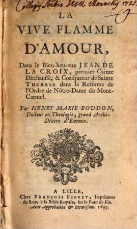 La vive flamme d'amour dans ... Jean de la Croix