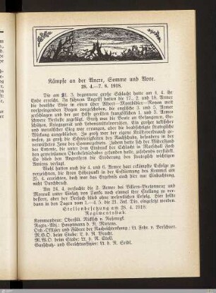 Kämpfe an der Ancre, Somme und Avre