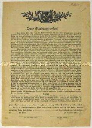 Spenden- und Beitrittsaufruf der Gustav Adolf-Stiftung