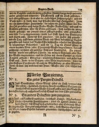 129-146, Allerley Purgierung. - Allerley Zäpffel zu machen.