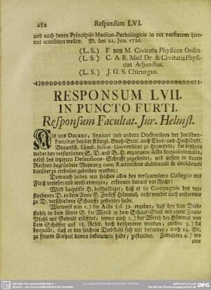 Responsum LVII. In Puncto Furti
