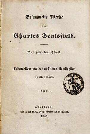 Gesammelte Werke, 13. Lebensbilder aus der westlichen Hemisphäre ; 5, Nathan, der Squatter-Regulator