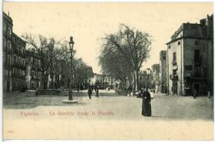 Figueras. La Rambla desde la Placeta