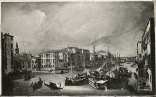 Der Canal Grande in Venedig mit der Rialtobrücke