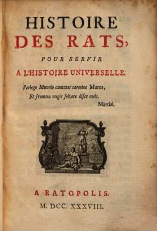 Histoire des rats, pour servir à l'histoire universelle