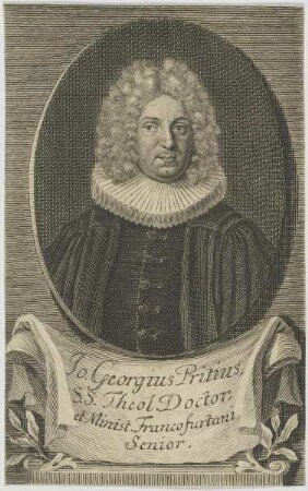 Bildnis des Jo. Georgius Pritius