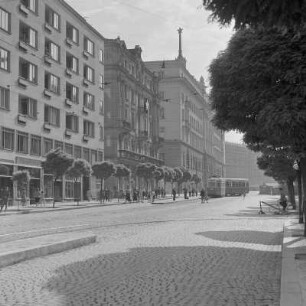 Straßenbahnverkehr in der Innenstadt Sofias