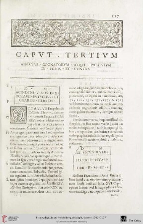 Caput tertium