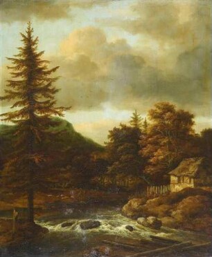 Der Wasserfall mit dem Tannenbaum