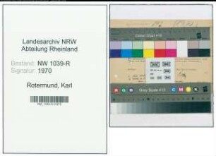 Entnazifizierung Karl Rotermund , geb. 20.11.1885 ()