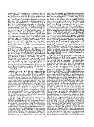 Arbeitsgebiete der Philologenvereine