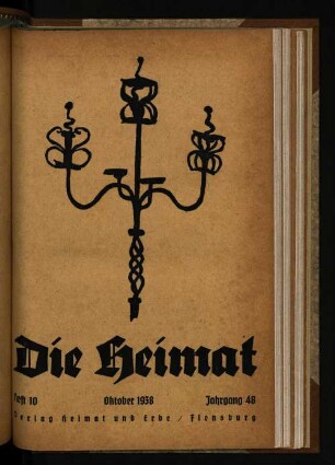 Heft 10 Oktober 1938 Jahrgang 48