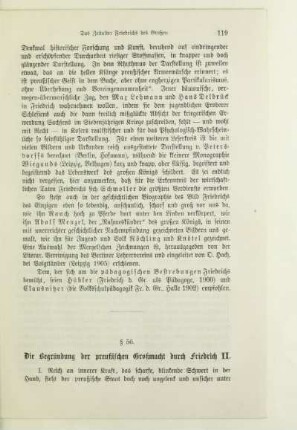 § 56. Die Begründung der preußischen Großmacht durch Friedrich II.