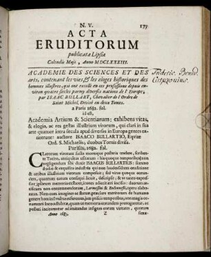 N. V. [...] Calendis Maji, Anno M DC LXXXIII.