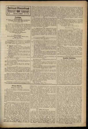 Zweite Ausgabe vom Mittwoch, den 27. Januar 1915.