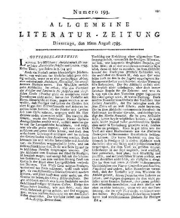 Atze, C. G.: Naturlehre für Frauenzimmer. 2. Aufl. Breslau: Gutsch 1785