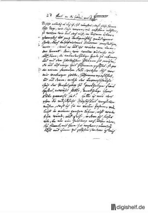 27: Brief von Johann Arnold Ebert an Henriette v. (?) Eberts Braut Töpfer