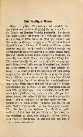Deutsche Kulturbilder aus sieben Jahrhunderten, 1. 12. - 17. Jahrhundert